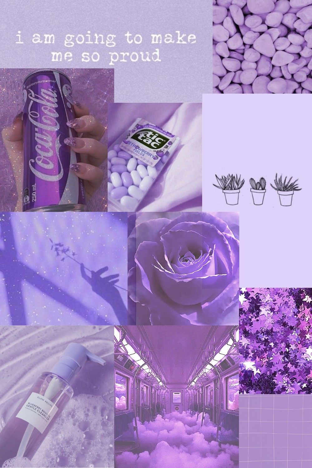 Collage, Rosen, Flieder, Zitat, Pastell, HD, Hintergrundbild fürs Handy