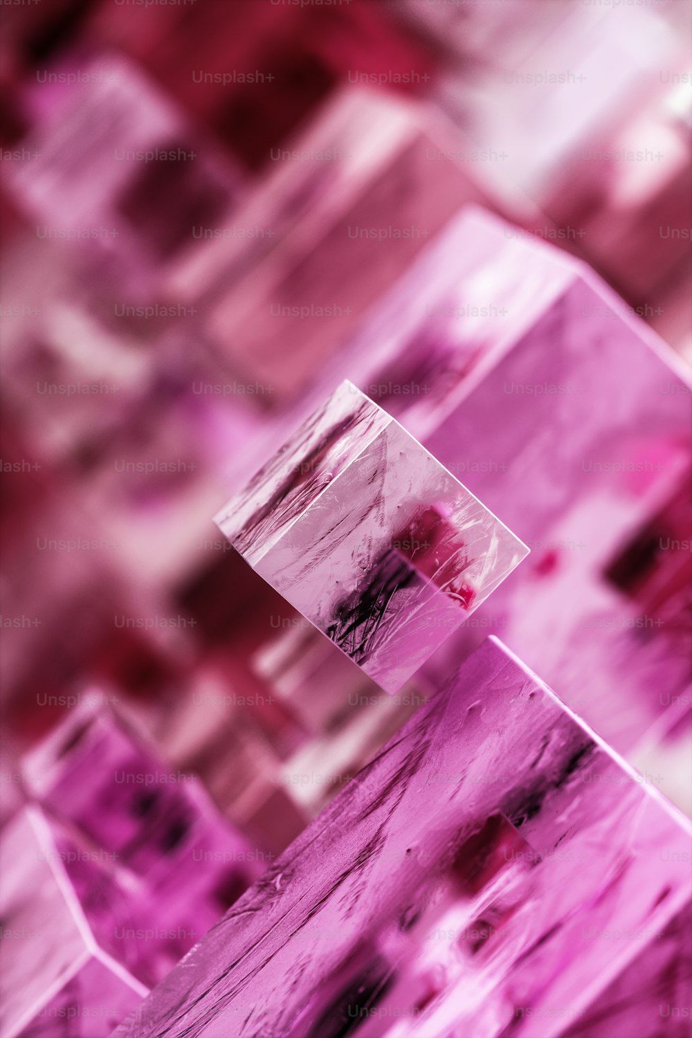Kristall, Pink, Makro, Abstrakt, Glanz, HD, Handy-Hintergrund im Hochformat