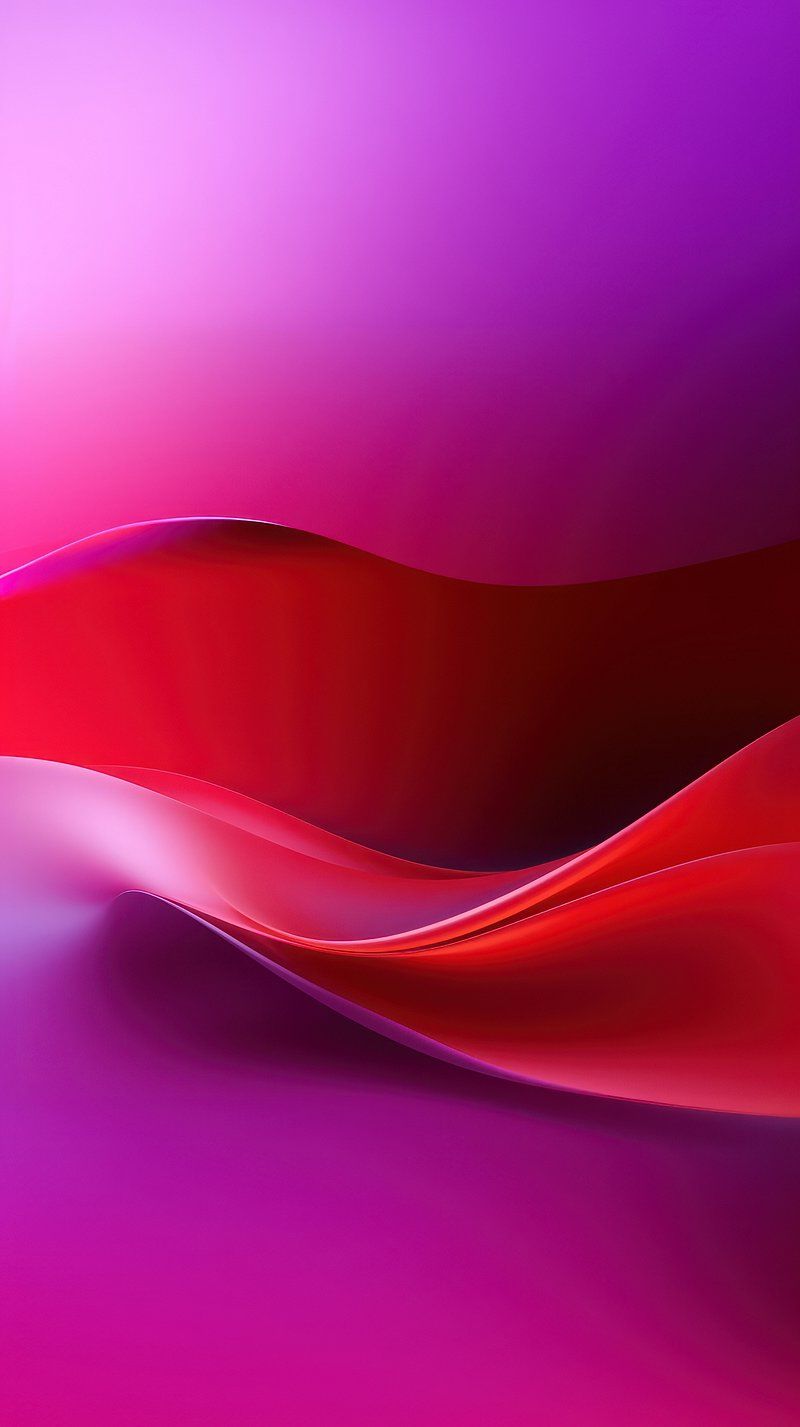 Abstrakte Wellen, Farbverlauf, Pink, Rot, Lila, Hochformat, Hintergrundbild fürs Smartphone
