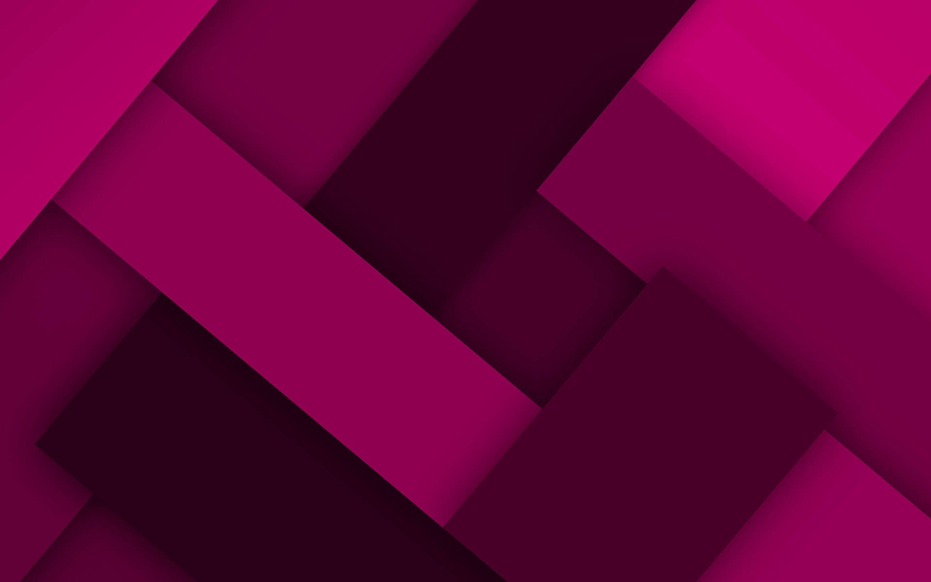 Geometrisch, Abstrakt, Überlappende Flächen, Fuchsia, Dunkelpink, Full HD, Windows-Hintergrundbild