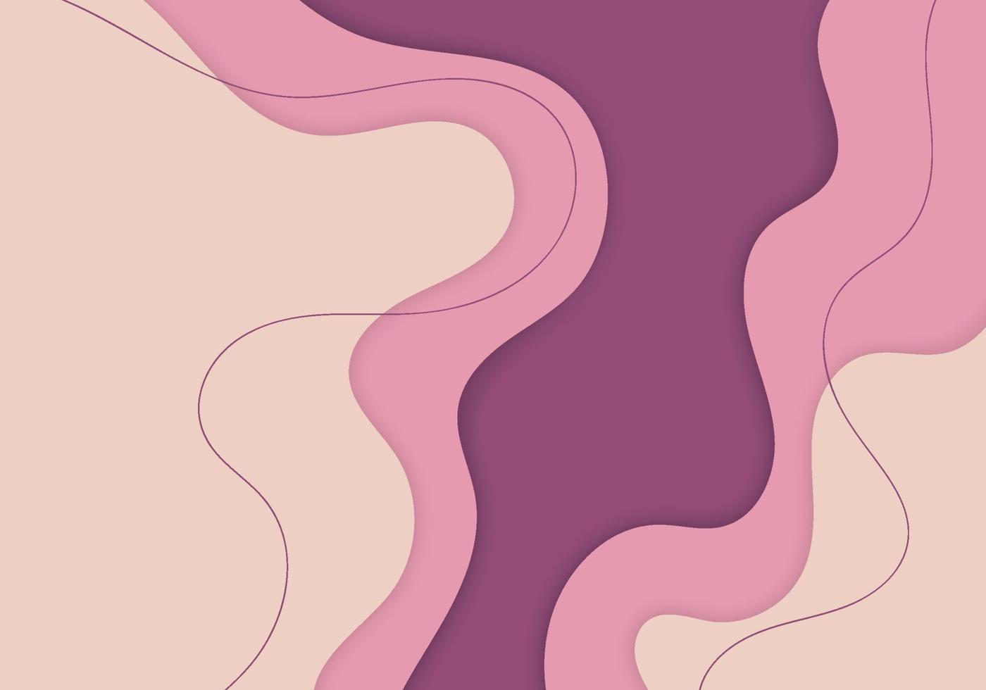 Abstrakte Wellen, Altrosa, Mauve, Beige, Linien, HD, Hintergrundbild für den PC