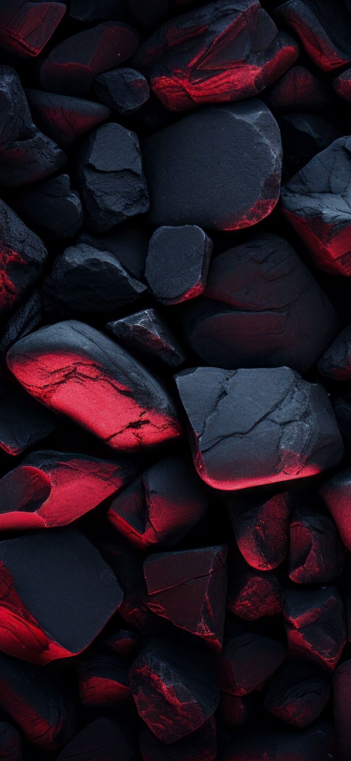 Steine, Rot, Schwarz, Struktur, 3D, iPhone-16-Pro-Max-Hintergrundbild