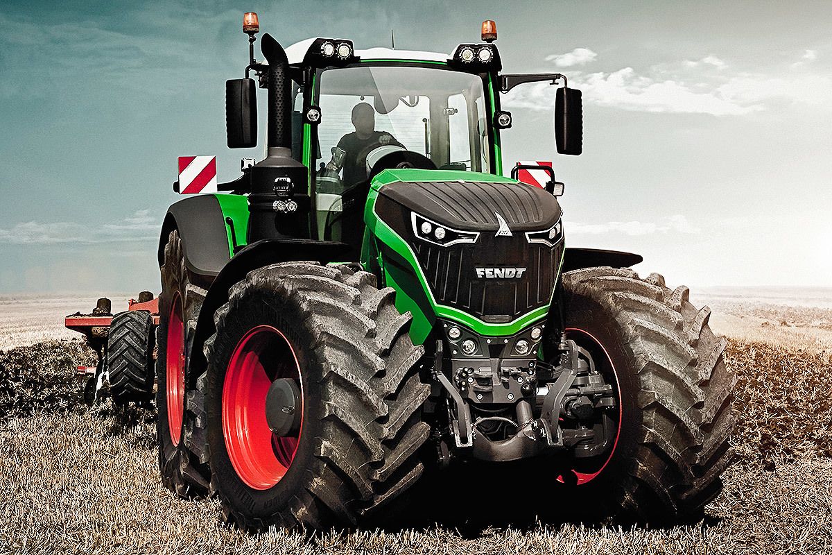 Fendt 1000 Vario, Fendt, Traktor, Frontansicht, Rote Felgen, Hintergrundbild