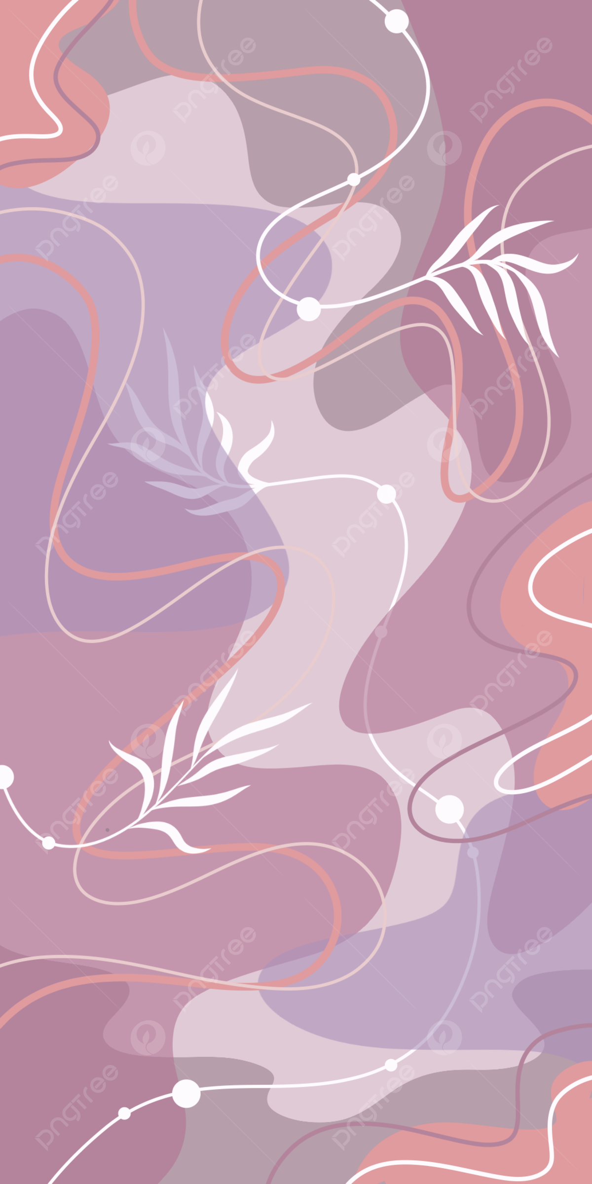 Abstrakte Formen, Linien, Altrosa, Boho, Galaxy S24, Handy-Hintergrundbild