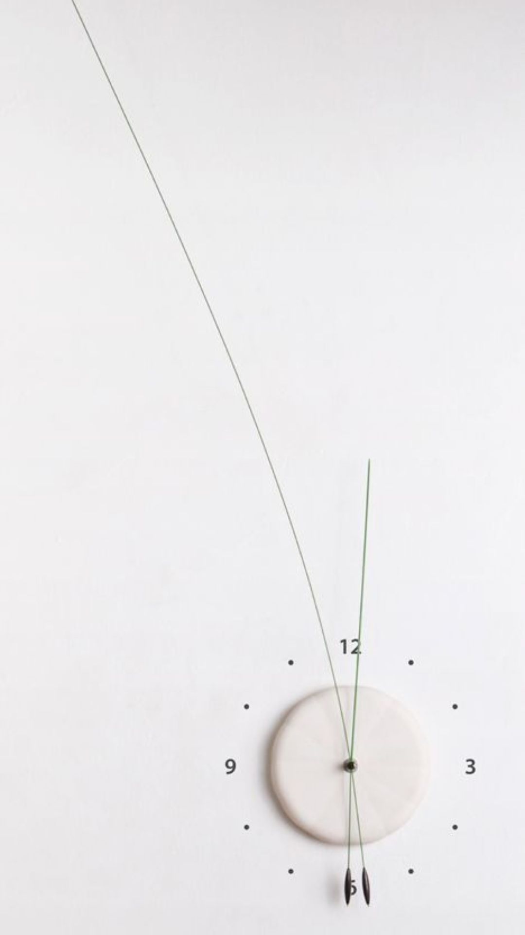 Uhr, Pendel, Weiß, Minimalismus, Galaxy S24, Wallpaper
