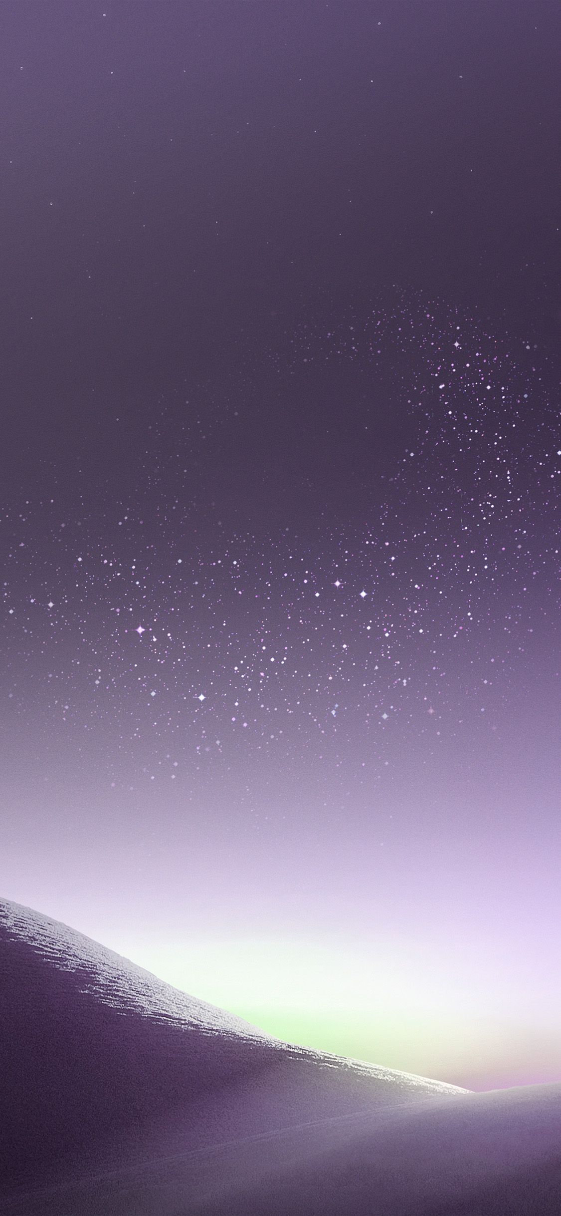 Samsung Galaxy S8, Horizont, Lila, Sternenhimmel, Minimalismus, Galaxy S24, Hintergrundbild