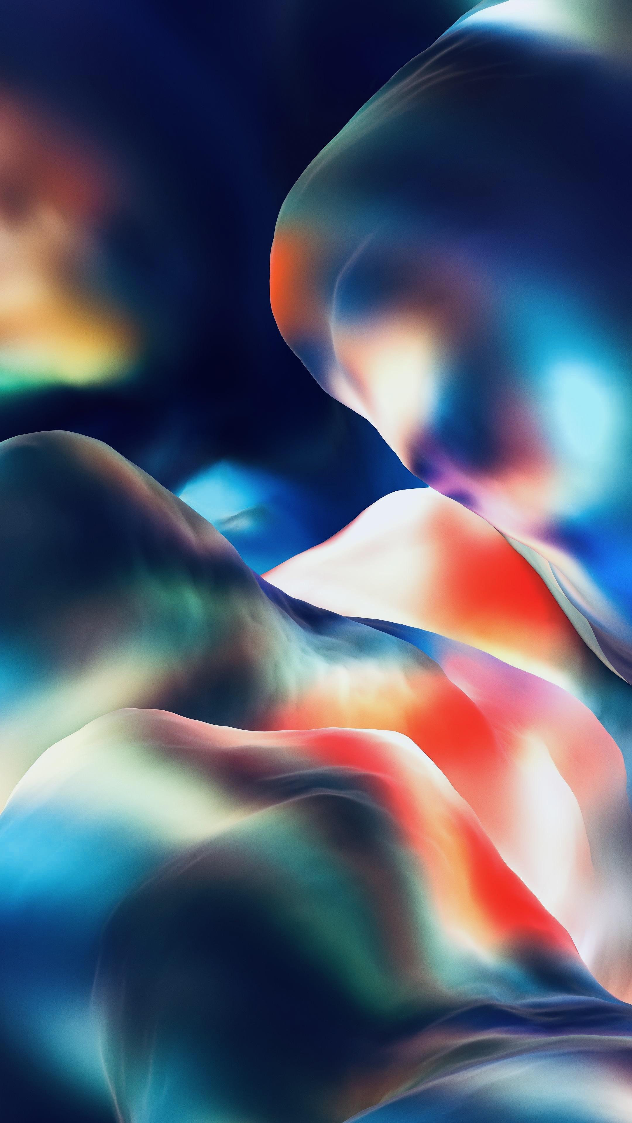 Abstrakt, Fließende Formen, Bunt, 3D, Galaxy S24, Handy-Hintergrund