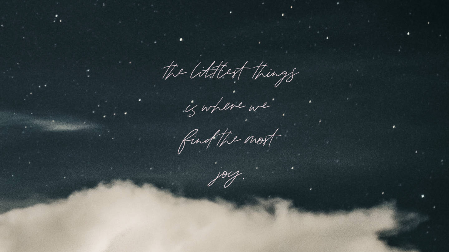 Zitat, Freude, Sternenhimmel, Wolken, Handschrift, HD, Desktop-Hintergrund für Windows