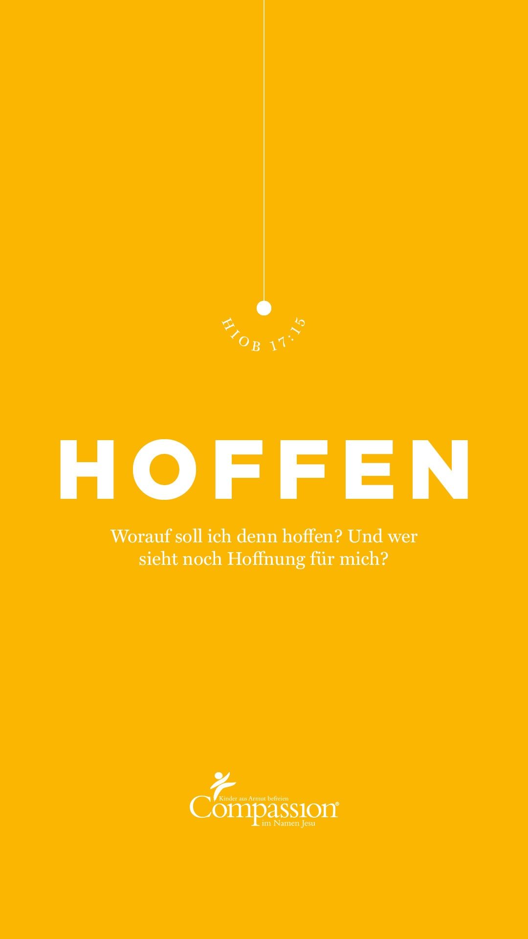 Hoffen, Typografie, Gelb, Minimalistisch, Full HD, Sperrbildschirm fürs iPhone