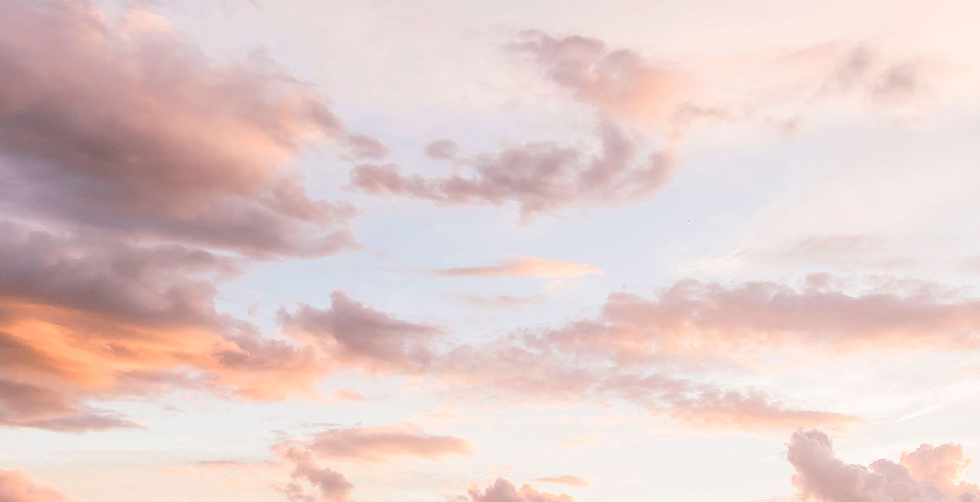 Wolken, Pastellhimmel, Rosa Wolken, Weich, Full HD, Desktop-Hintergrund für Windows
