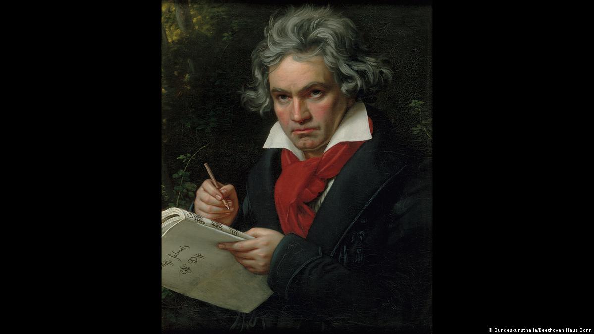 Ludwig van Beethoven, Joseph Karl Stieler, Gemälde, Schwarzer Hintergrund, Wallpaper