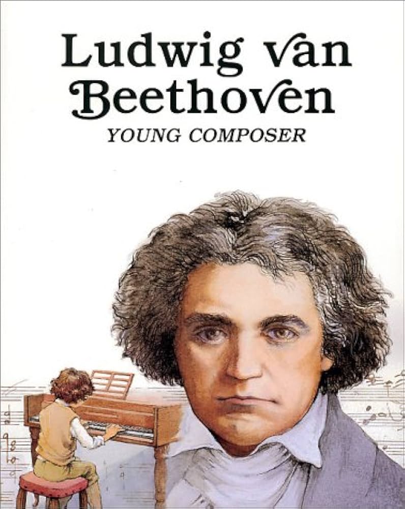 Ludwig van Beethoven, Buchcover, Young Composer, Klavier, Illustration, HD, iPad-Hintergrundbild