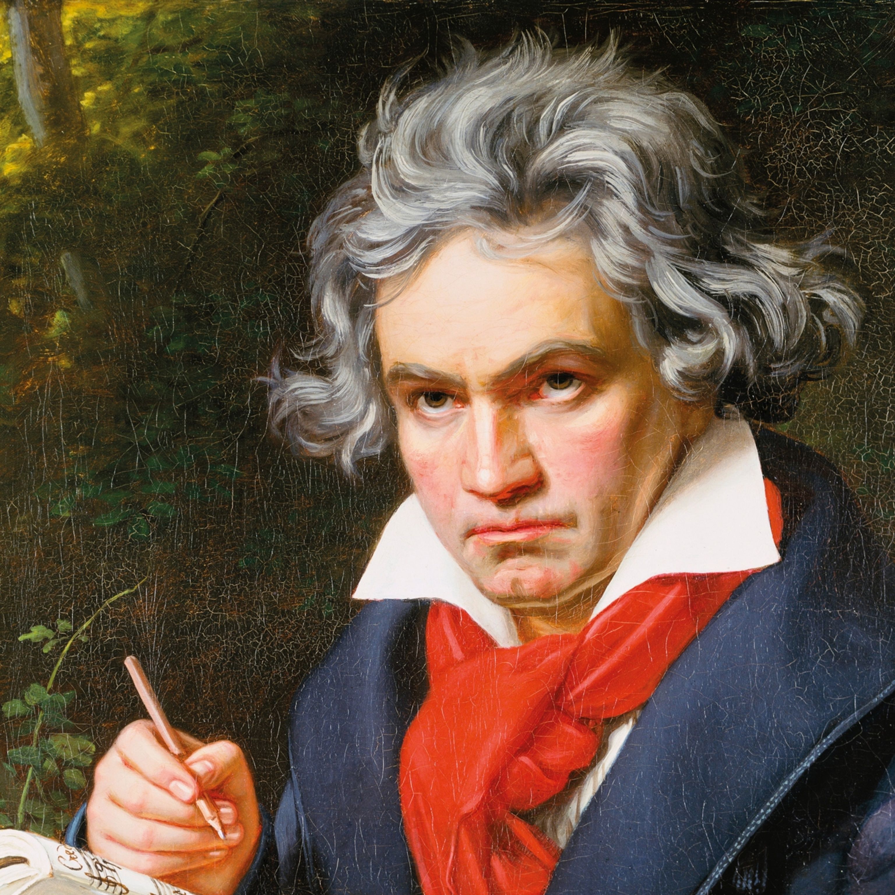 Ludwig van Beethoven, Joseph Karl Stieler, Porträt, Ölgemälde, Komponist, 2K, iPad-Hintergrundbild