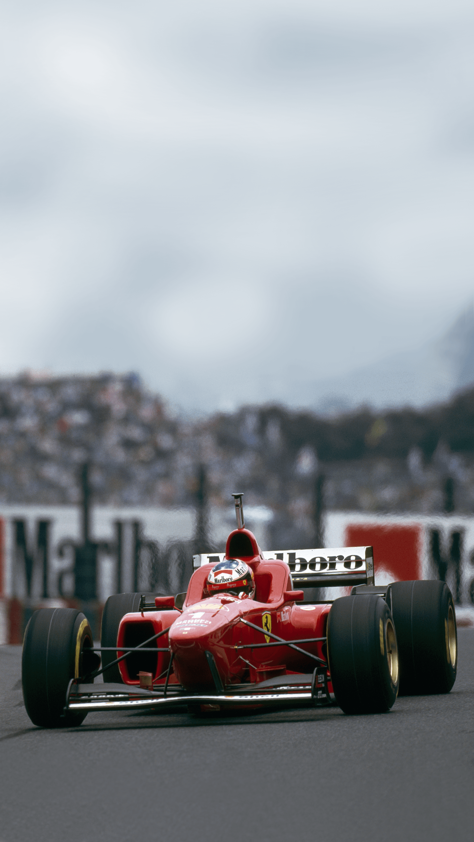 Michael Schumacher, Ferrari, Formel 1, Rennstrecke, Bewölkt, Sperrbildschirm fürs iPhone