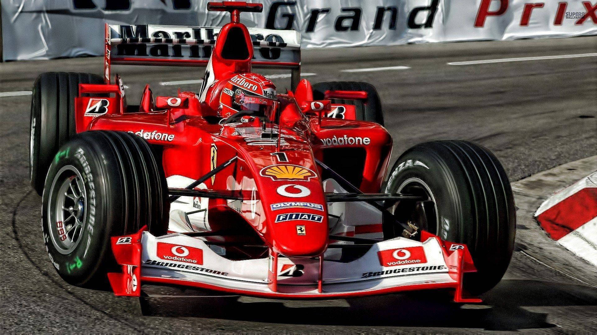 Michael Schumacher, Ferrari F2002, Grand Prix, Kurve, Rennwagen, Full HD, PC-Hintergrundbild