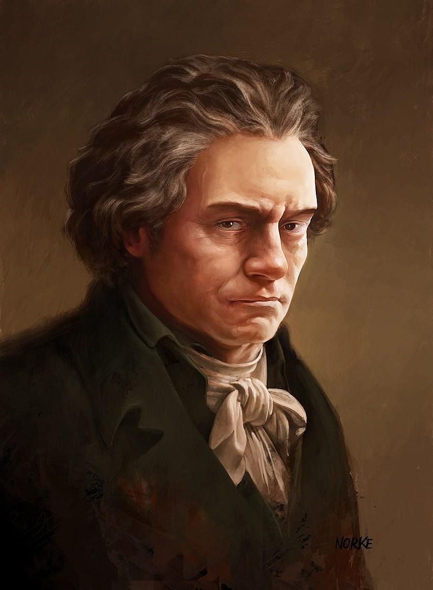 Ludwig van Beethoven, Ölgemälde, Porträt, Dunkel, Komponist, HD, Tablet-Hintergrund
