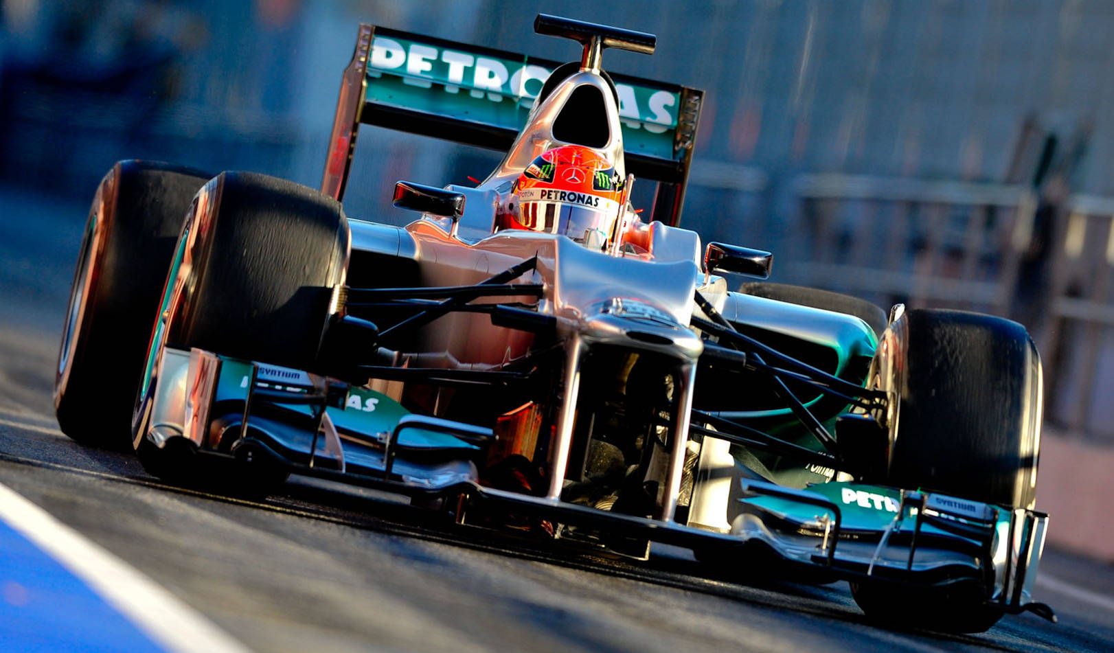 Michael Schumacher, Mercedes AMG Petronas, Formel-1-Wagen, Rennstrecke, HD, Windows-Hintergrundbild