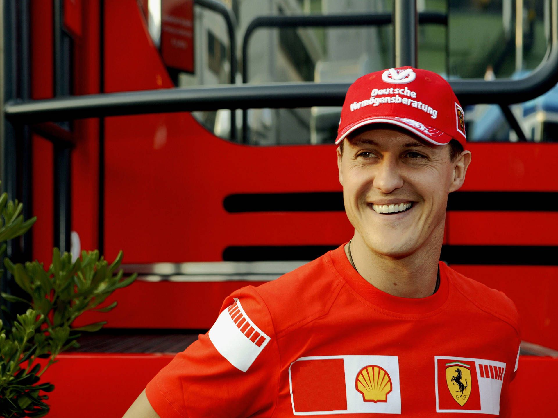 Michael Schumacher, Ferrari, Lächeln, Kappe, Porträt, Full HD, Hintergrundbild fürs Tablet