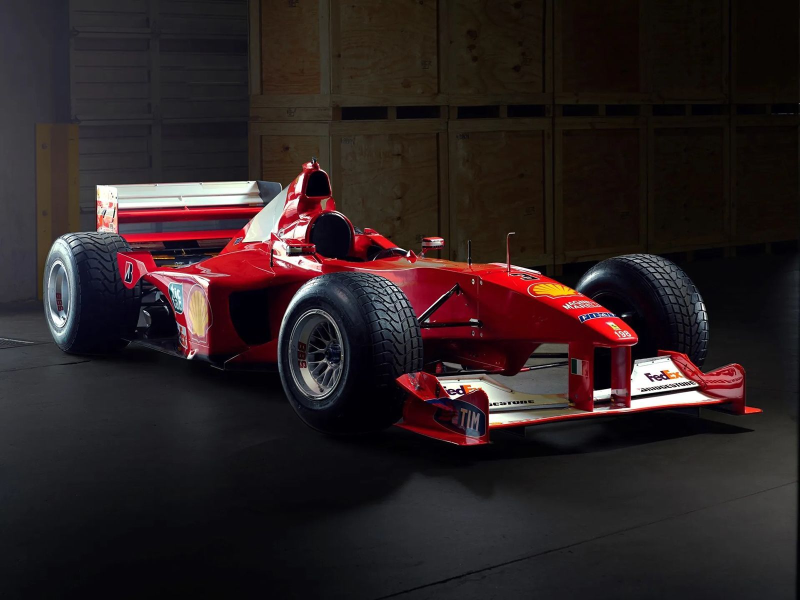 Ferrari F2000, Michael Schumacher, Formel-1-Wagen, Studio, Dunkel, HD, Tablet-Hintergrund