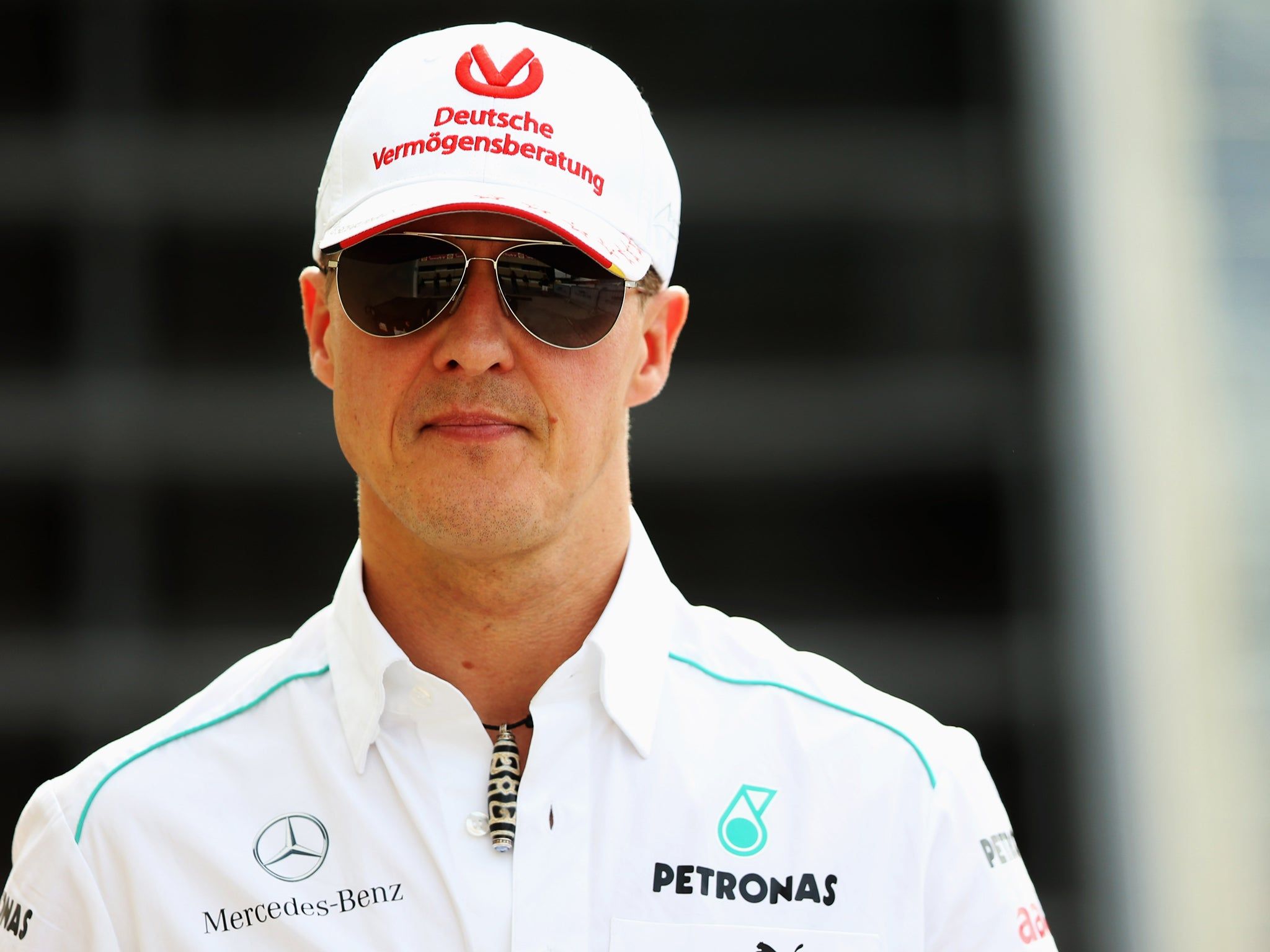Michael Schumacher, Mercedes AMG Petronas, Sonnenbrille, Kappe, Porträt, Full HD, Tablet-Hintergrund