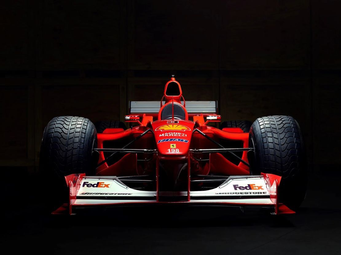 Ferrari F2000, Michael Schumacher, Formel-1-Wagen, Frontansicht, Schwarzer Hintergrund, Wallpaper