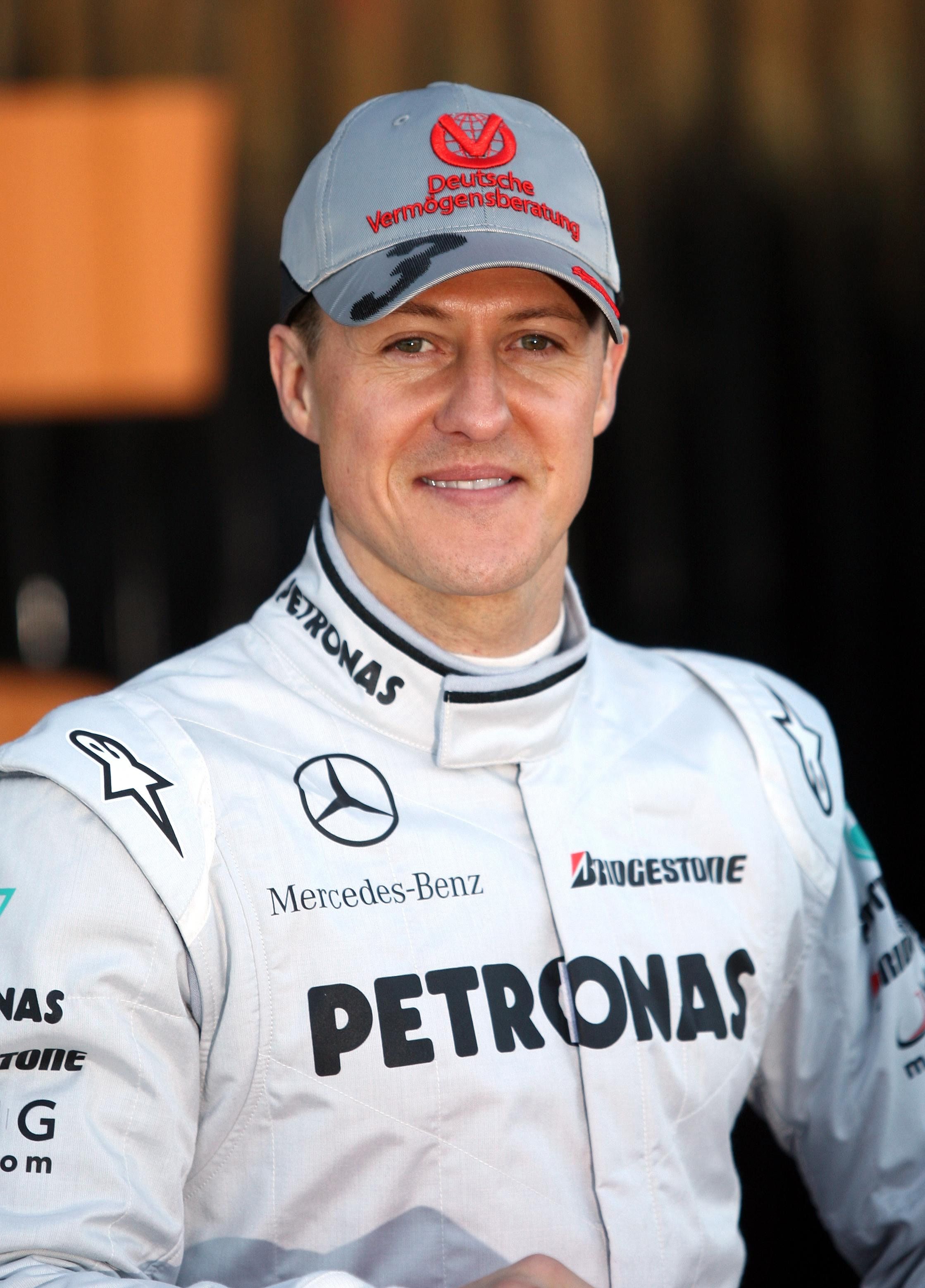 Michael Schumacher, Mercedes AMG Petronas, Kappe, Porträt, QHD+, iPad-Hintergrundbild