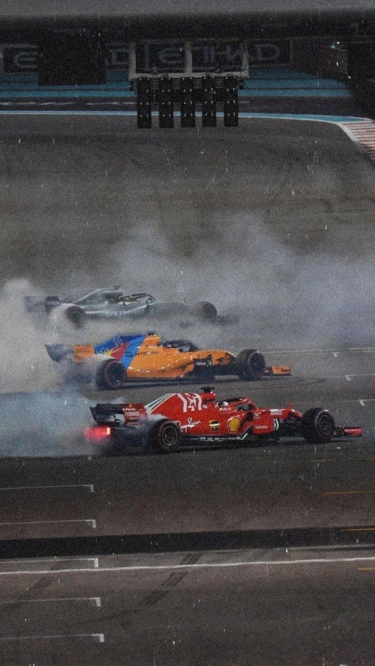 Michael Schumacher, Ferrari, Formel 1, Startaufstellung, Vogelperspektive, HD, Handy-Hintergrundbild