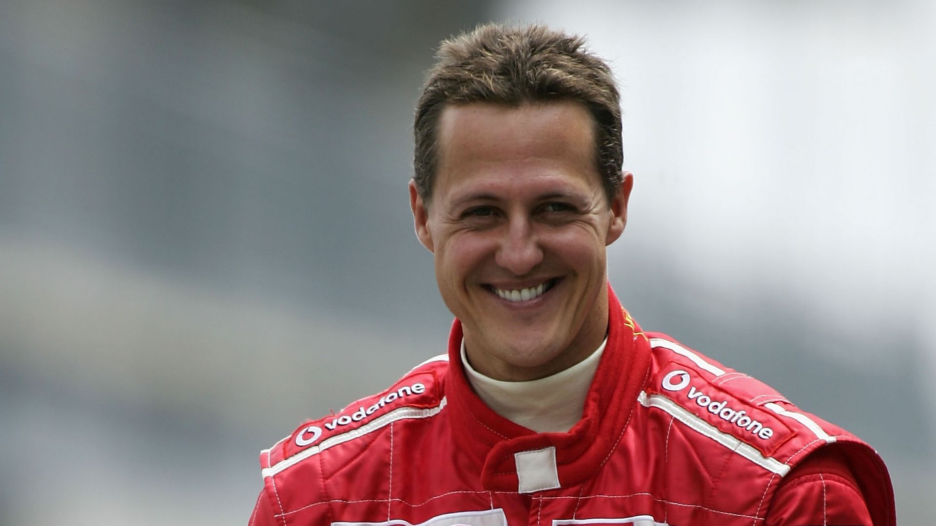 Michael Schumacher, Ferrari, Lächeln, Rennanzug, Porträt, 1920x1080, Desktop-Hintergrund