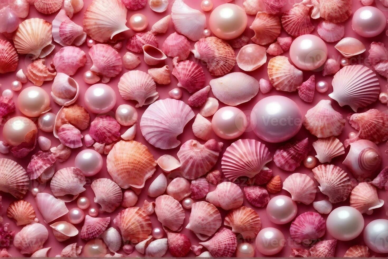 Muscheln, Perlen, Pink Rot, Textur, HD, Hintergrundbild für den PC