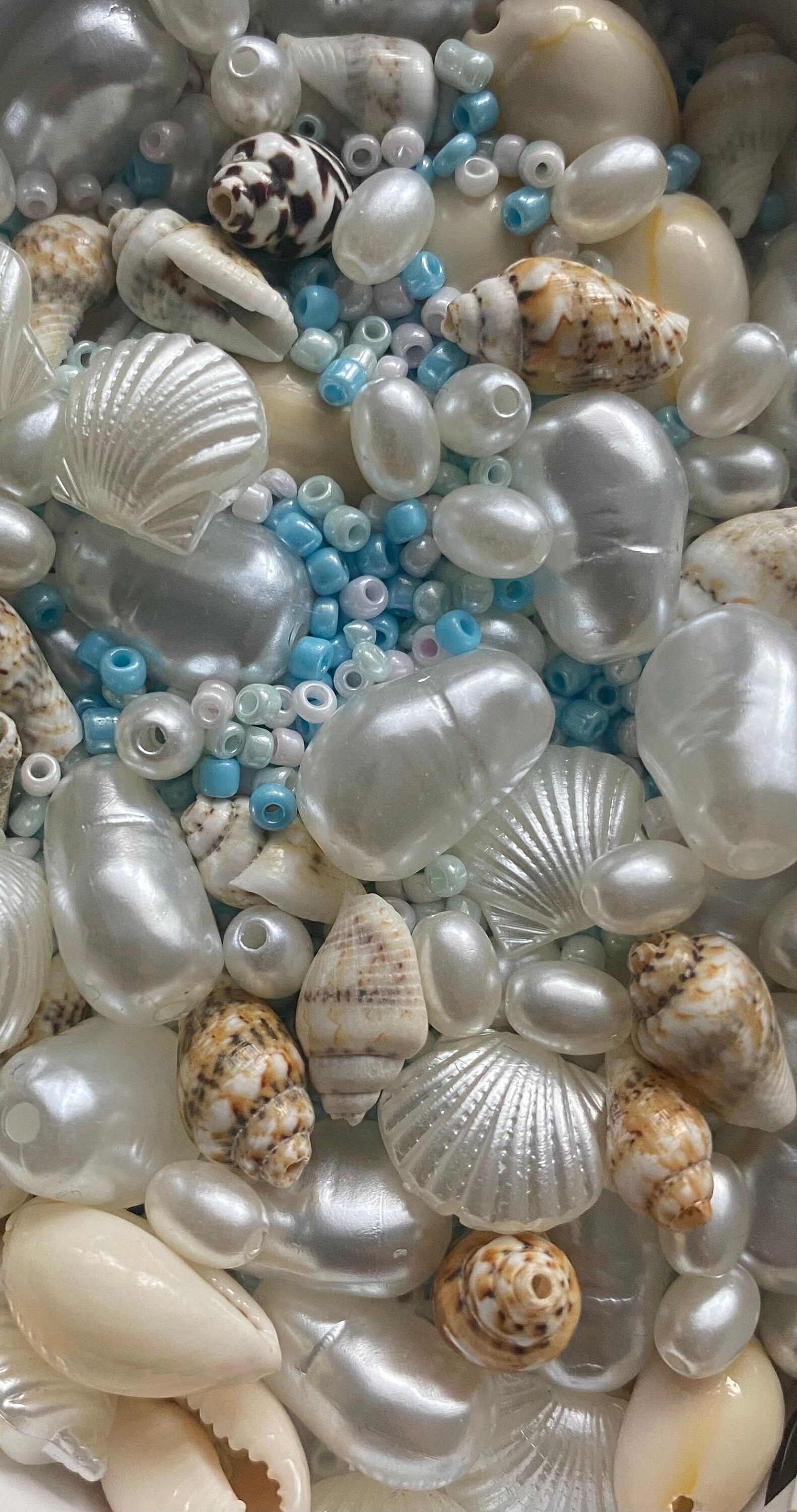Perlen, Muscheln, Türkise Perlen, Silber, Textur, QHD+, Hintergrundbild fürs Handy