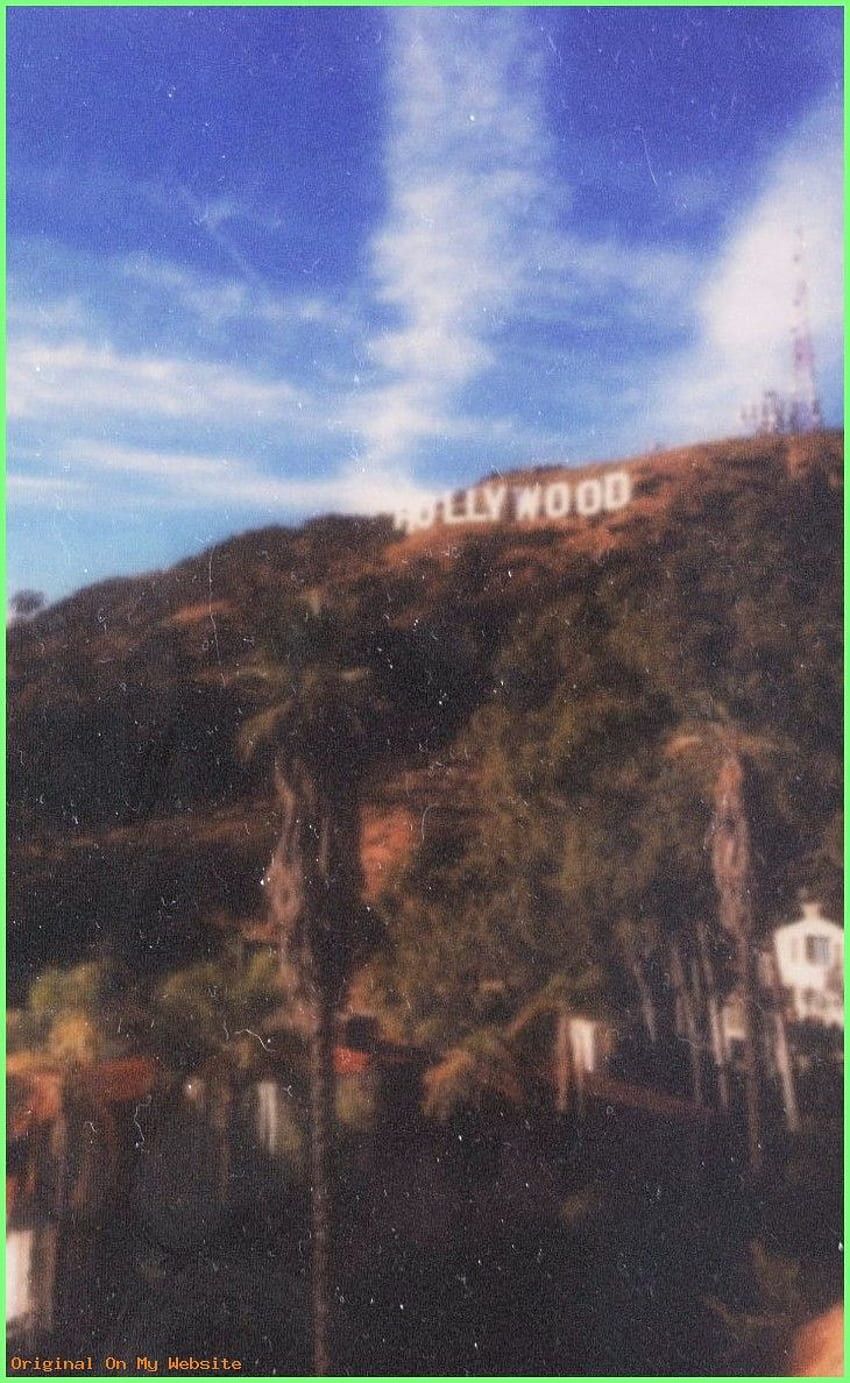 Hollywood Sign, Hollywood, Los Angeles, Hügel, Retro-Filter, HD, Handy-Hintergrund
