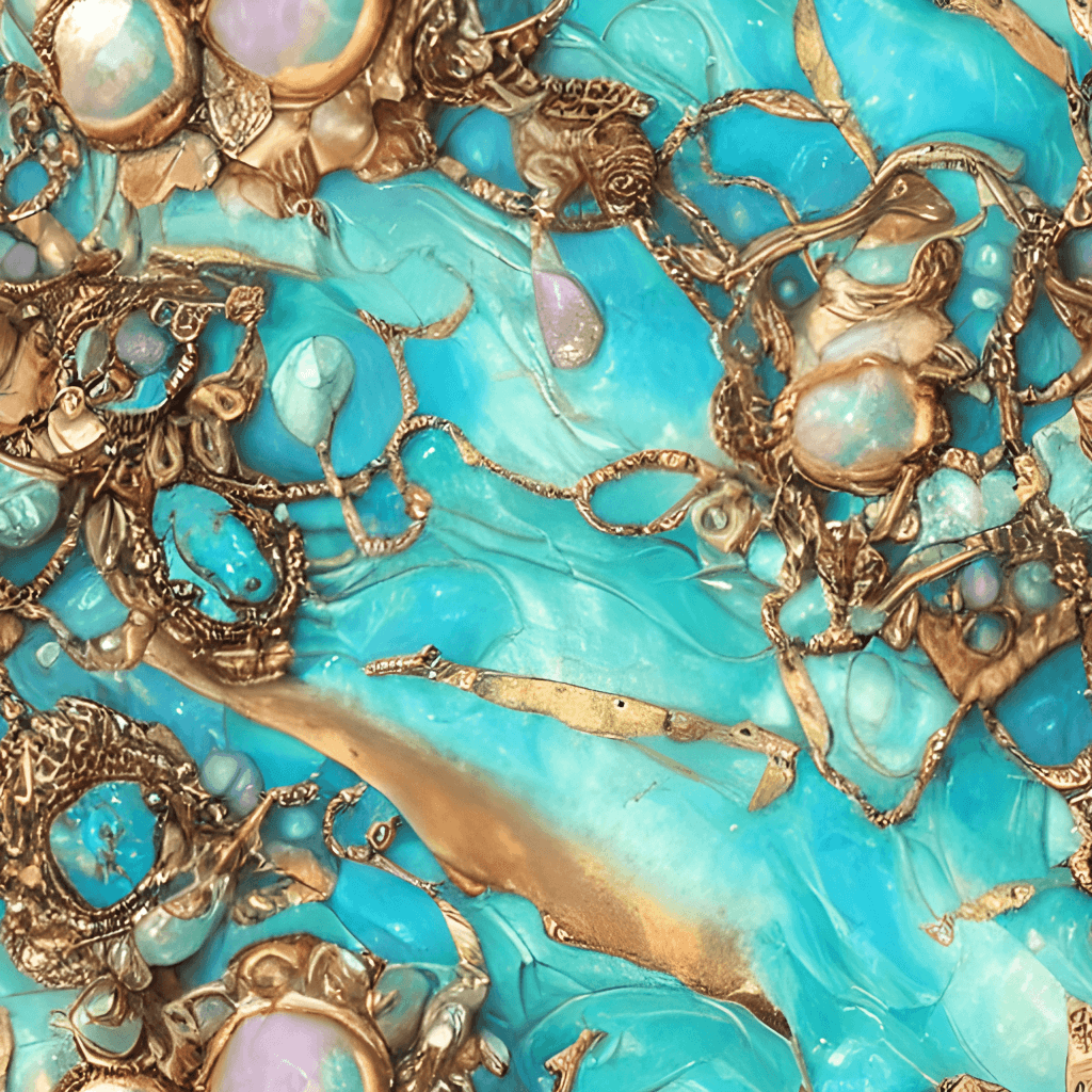 Opal, Türkis, Gold, Schmucksteine, Abstrakt, Hintergrundbild für iPad und Tablet