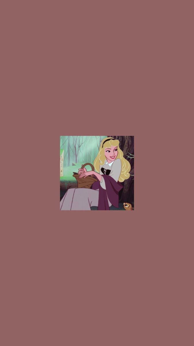 Aurora, Dornröschen, Disney, Altrosa Hintergrund, Wallpaper