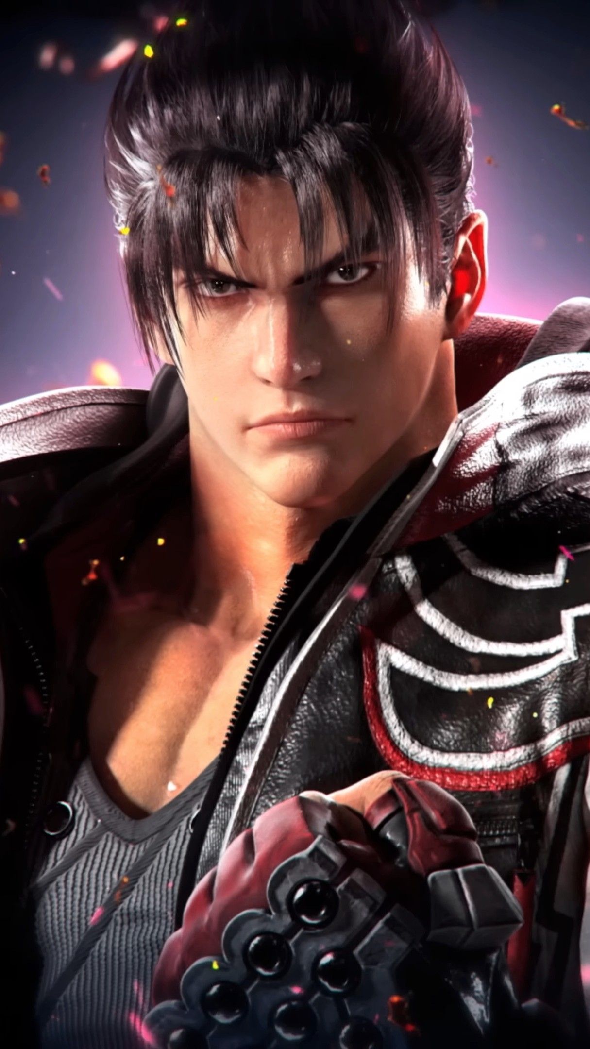 Jin Kazama, Tekken 8, Porträt, Kampfspiel, Lederjacke, Full HD, Hintergrundbild fürs Handy