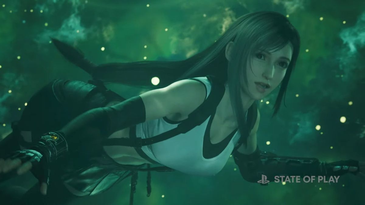 Tifa Lockhart, Final Fantasy VII Rebirth, Lebensstrom, Grünes Licht, State of Play, Hintergrundbild