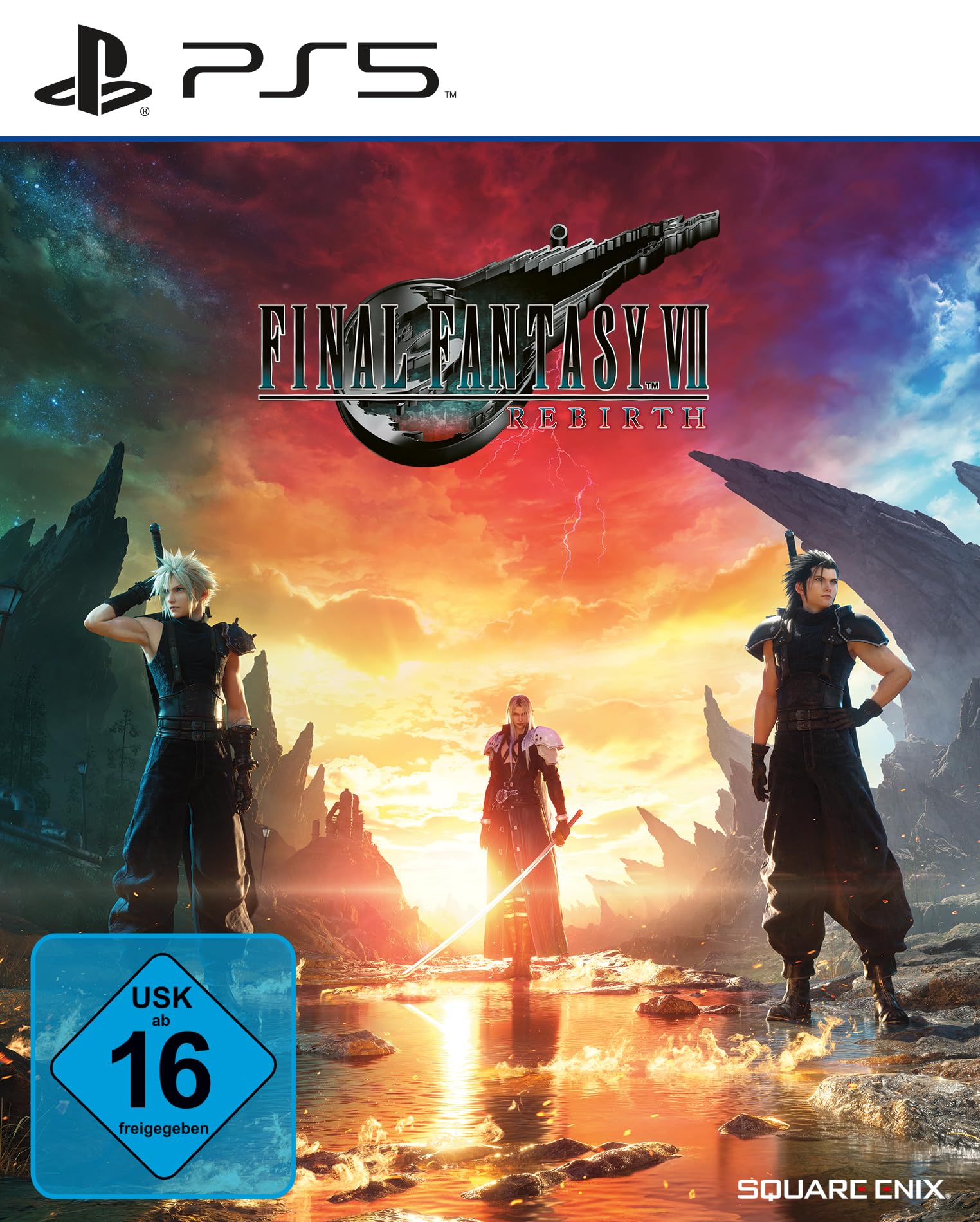 Final Fantasy VII Rebirth, PS5, Cover, USK 16, Square Enix, Hintergrundbild fürs iPad