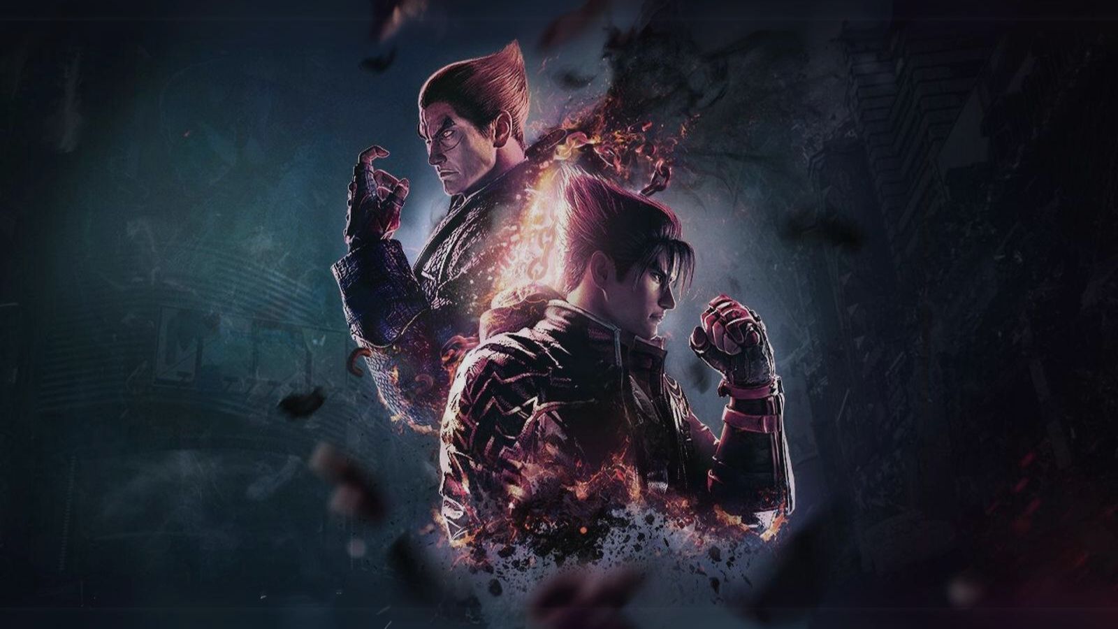 Jin Kazama, Kazuya Mishima, Tekken 8, Federn, Dunkel, HD, Hintergrundbild für den PC