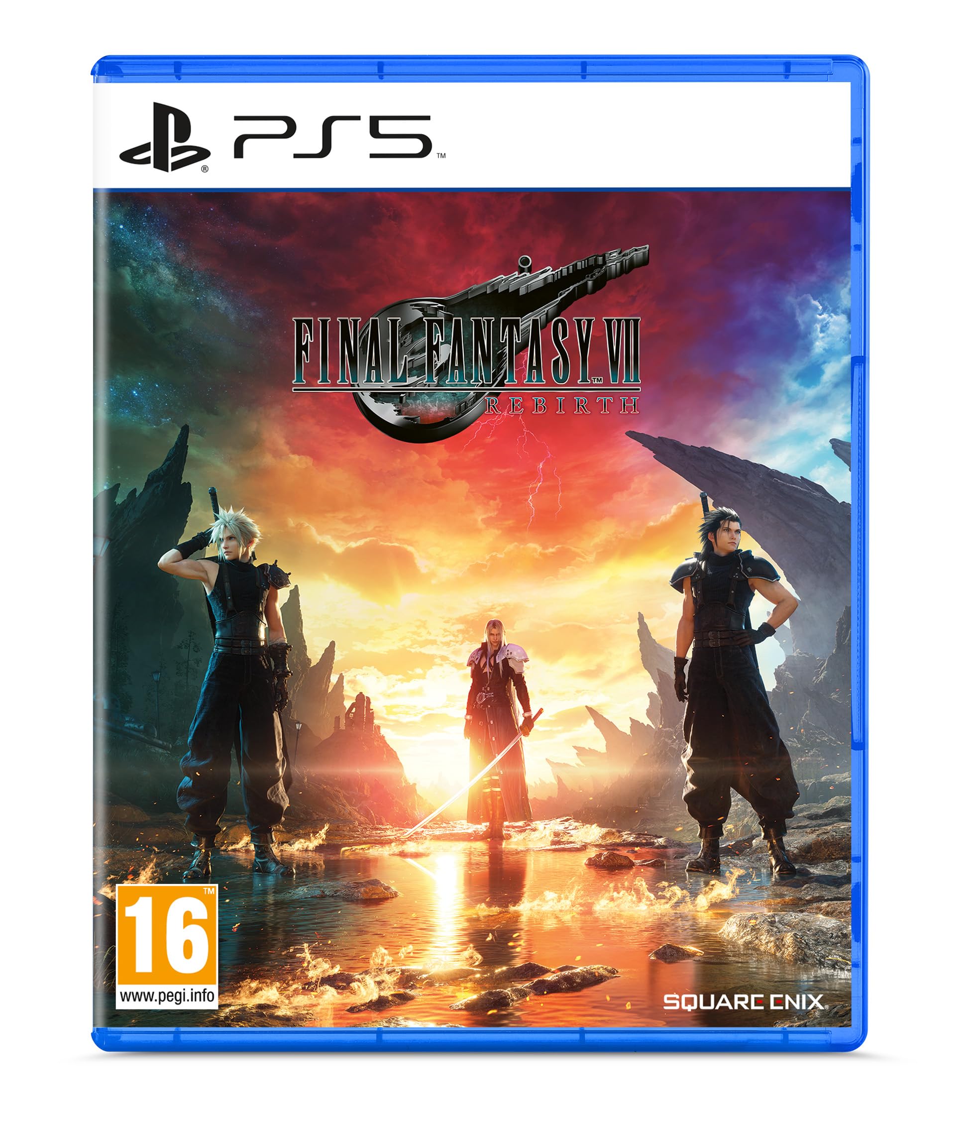 Final Fantasy VII Rebirth, PS5, Spielverpackung, Cover, Square Enix, QHD+, Tablet-Hintergrund