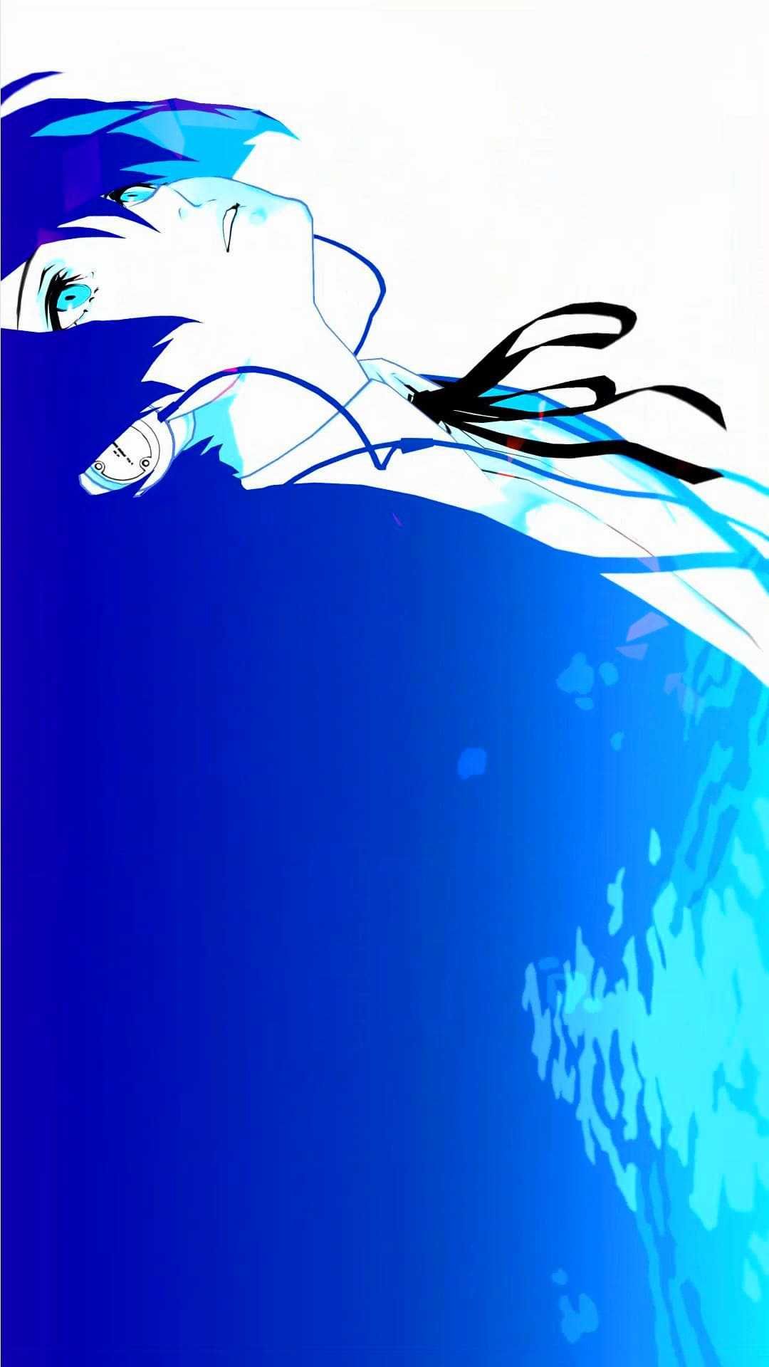 Makoto Yuki, Persona 3 Reload, Unter Wasser, Blau Weiß, Kopfüber, Android-Hintergrundbild