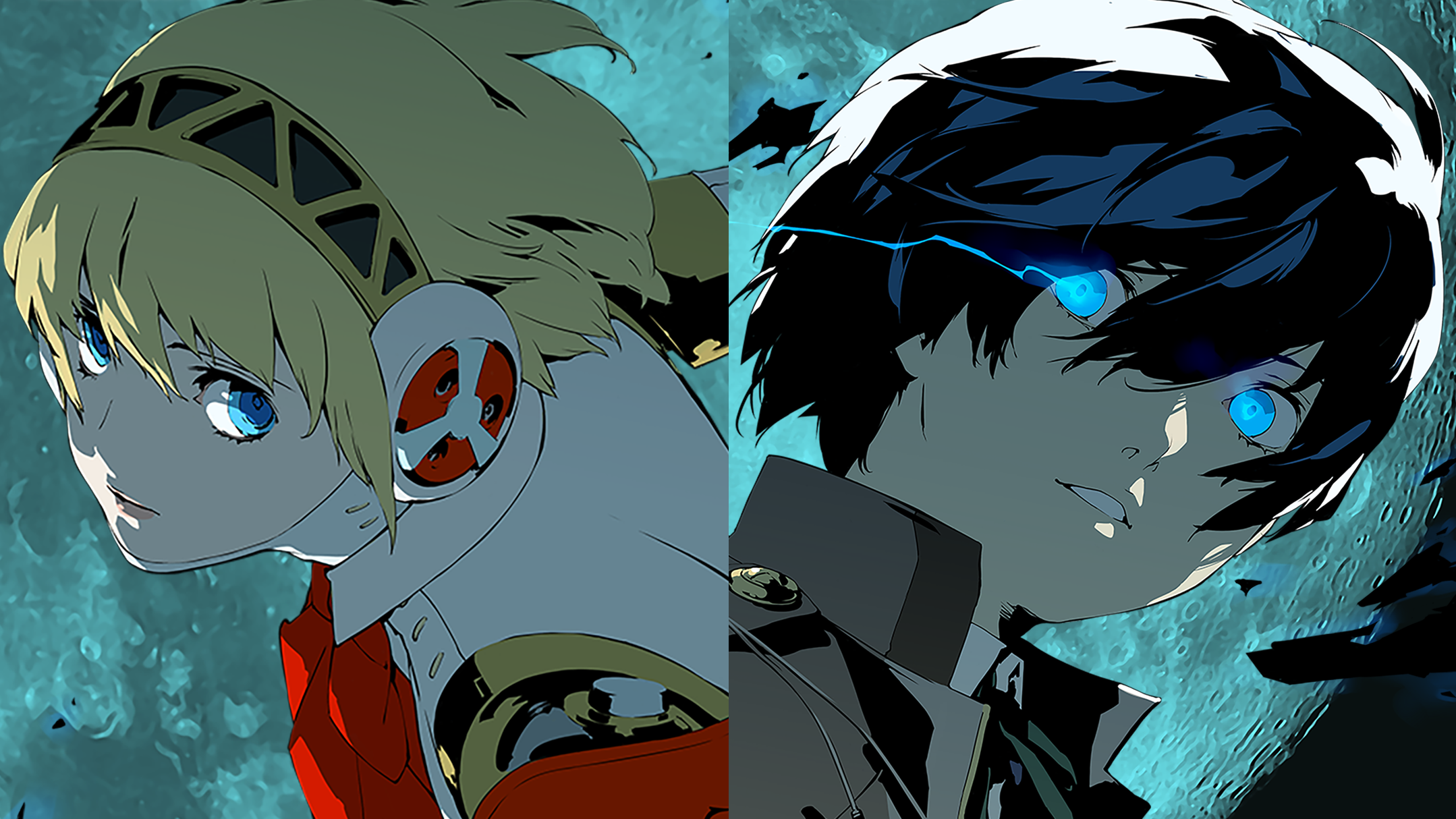 Aigis, Makoto Yuki, Persona 3 Reload, Nahaufnahme, Blaue Augen, Full HD, Windows-Hintergrundbild