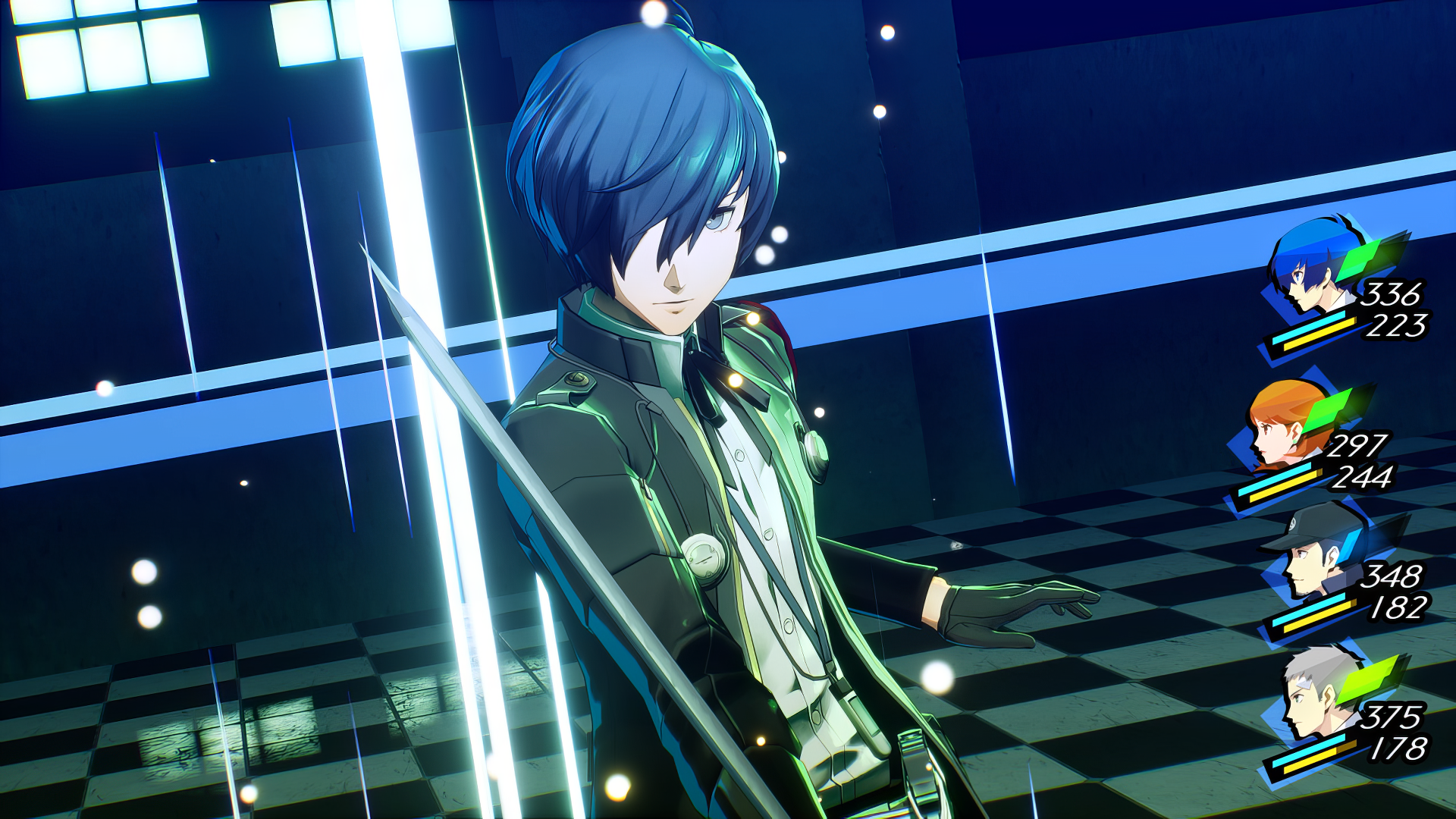 Makoto Yuki, Persona 3 Reload, Tartarus, Kampfszene, Videospiel, Full HD, Laptop-Hintergrundbild