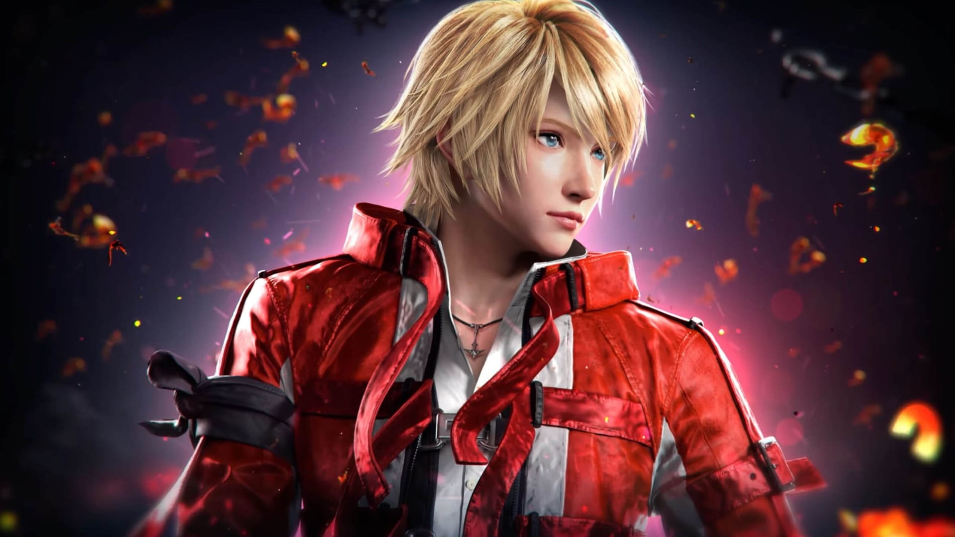 Leo Kliesen, Tekken 8, Rote Jacke, Blonde Haare, Porträt, Full HD, Windows-Hintergrundbild