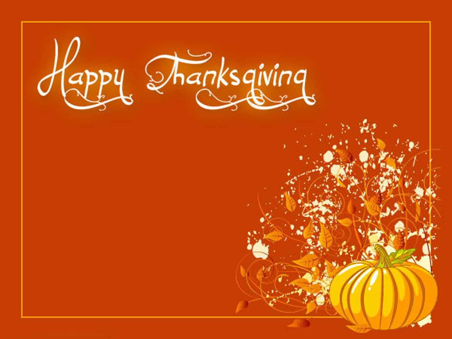 Happy Thanksgiving, Kürbis, Schriftzug, Rostorange, Grußkarte, HD, iPad-Hintergrundbild