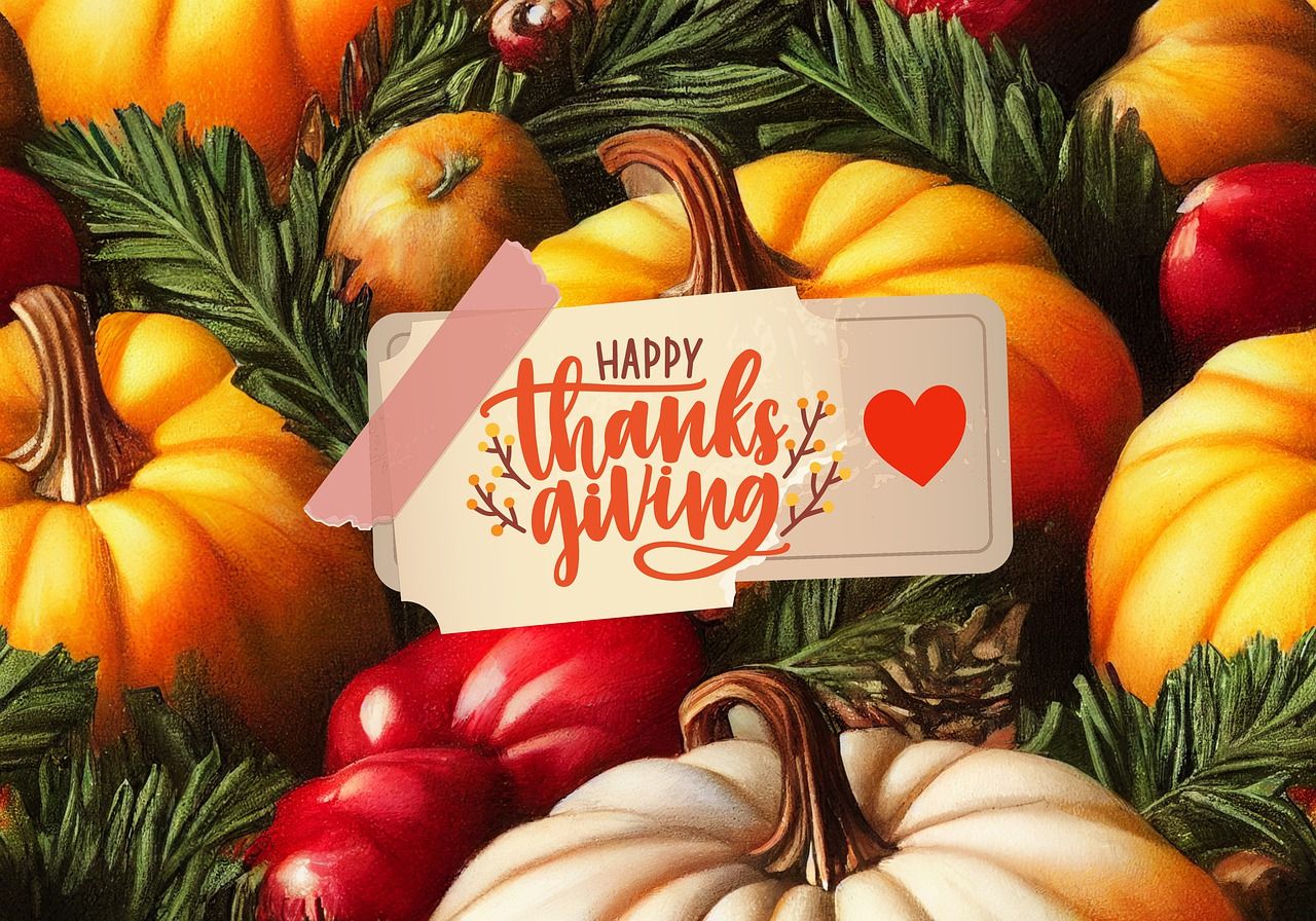 Happy Thanksgiving, Kürbisse, Äpfel, Tannenzweige, Herz, Etikett, HD-Hintergrundbild für PC