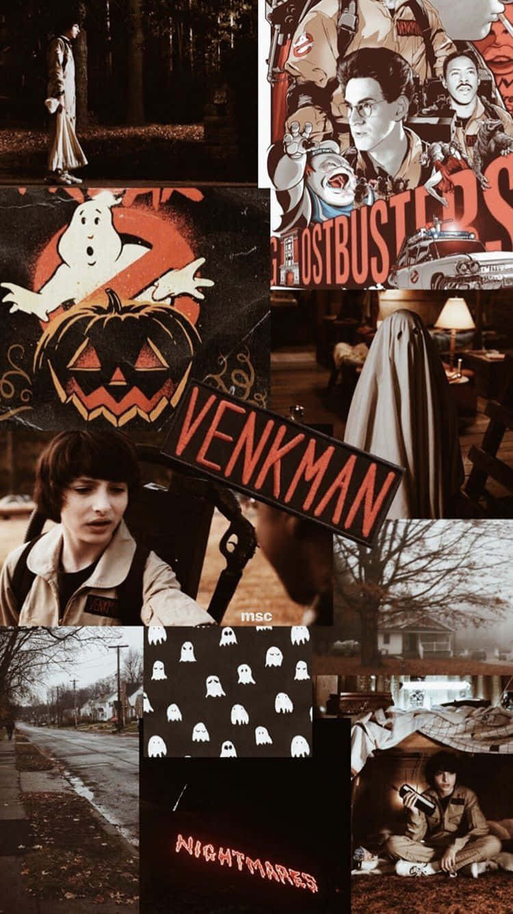 Ghostbusters, Peter Venkman, Collage, Halloween, Retro, HD, Handy-Hintergrund im Hochformat