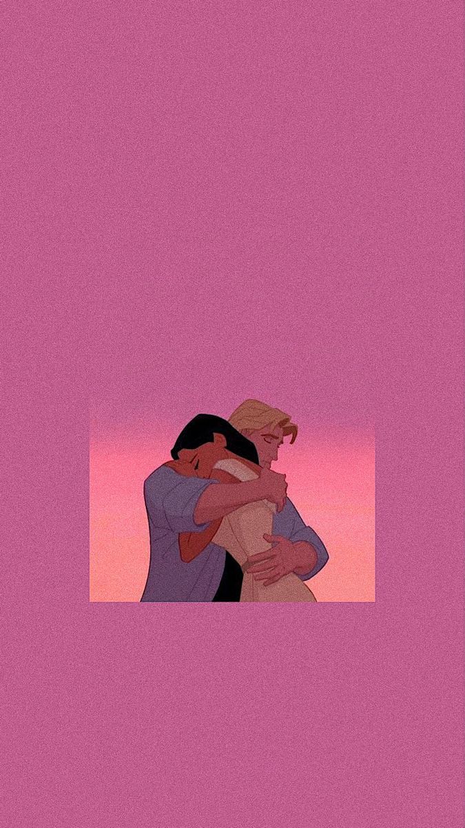 Paar, Illustration, Magenta, Minimalistisch, Hochformat, Hintergrundbild fürs Smartphone