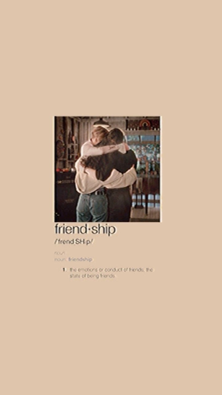 Freundschaft, Definition, Beige, Minimalistisch, HD, Hintergrundbild fürs Handy