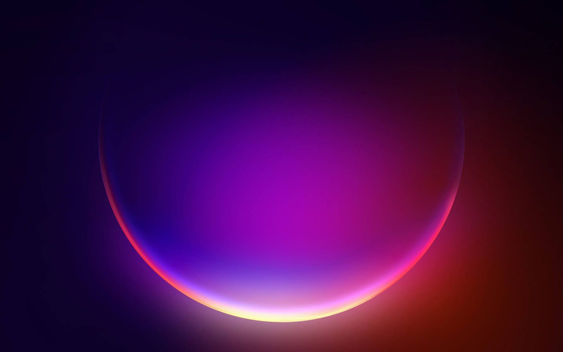 Halbmond, Leuchtender Bogen, Lila, Rot, Abstrakt, 16:10, Full-HD-Hintergrundbild für den Desktop