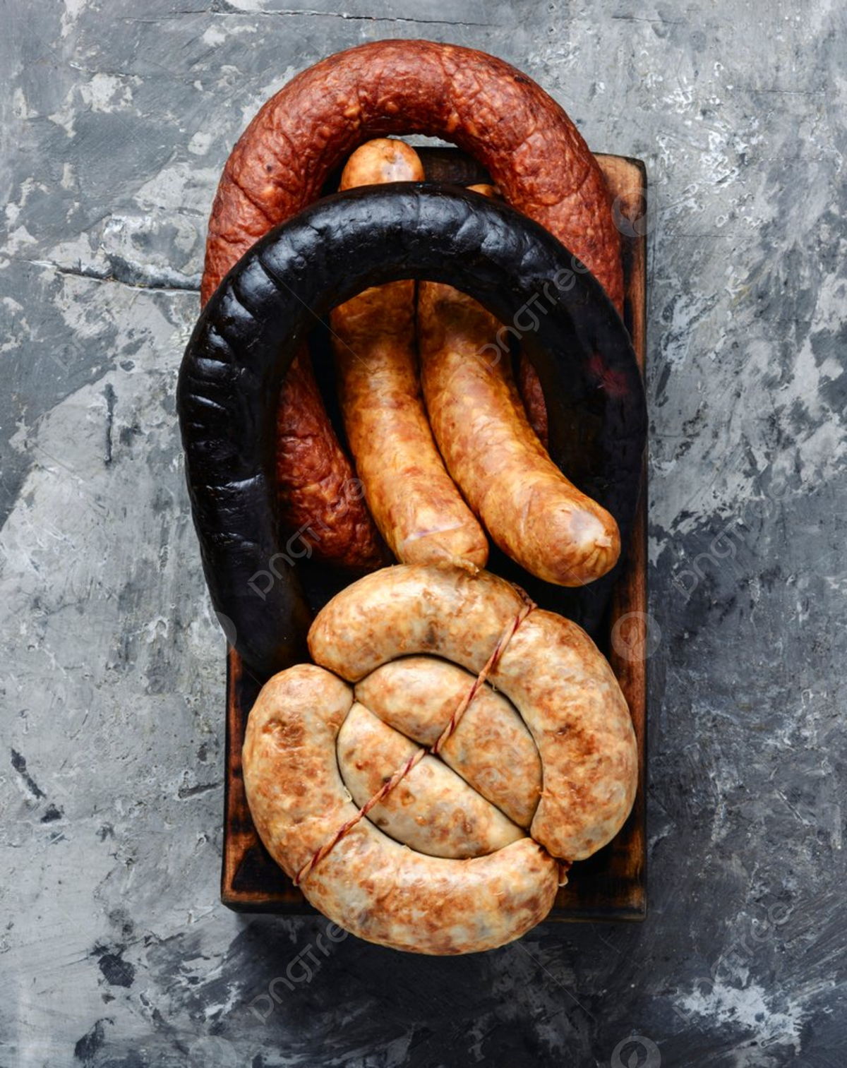 Wurstplatte, Blutwurst, Grillschnecke, Hochformat, Full HD, iPad-Hintergrundbild