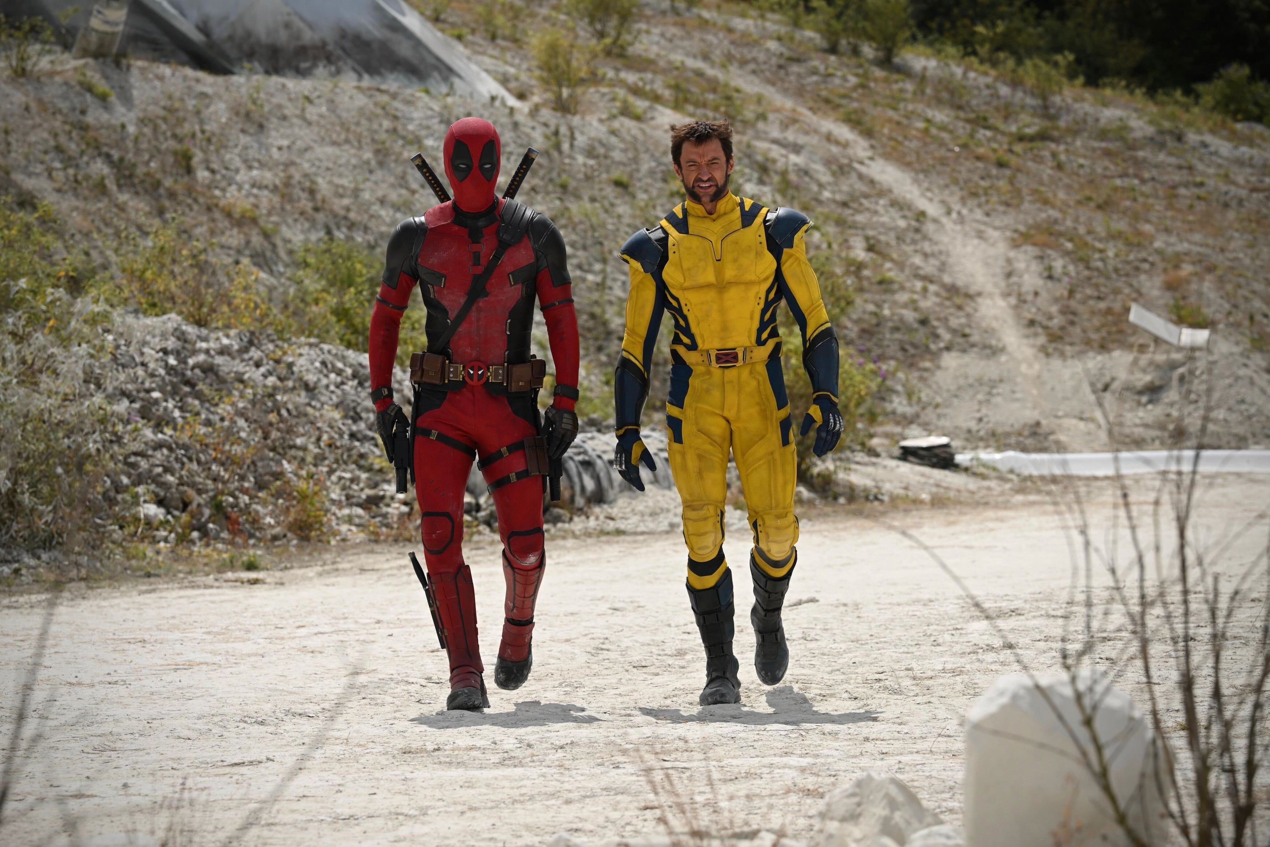 Deadpool & Wolverine, Deadpool, Wolverine, Ryan Reynolds, Hugh Jackman, Filmszene, 4K Wallpaper